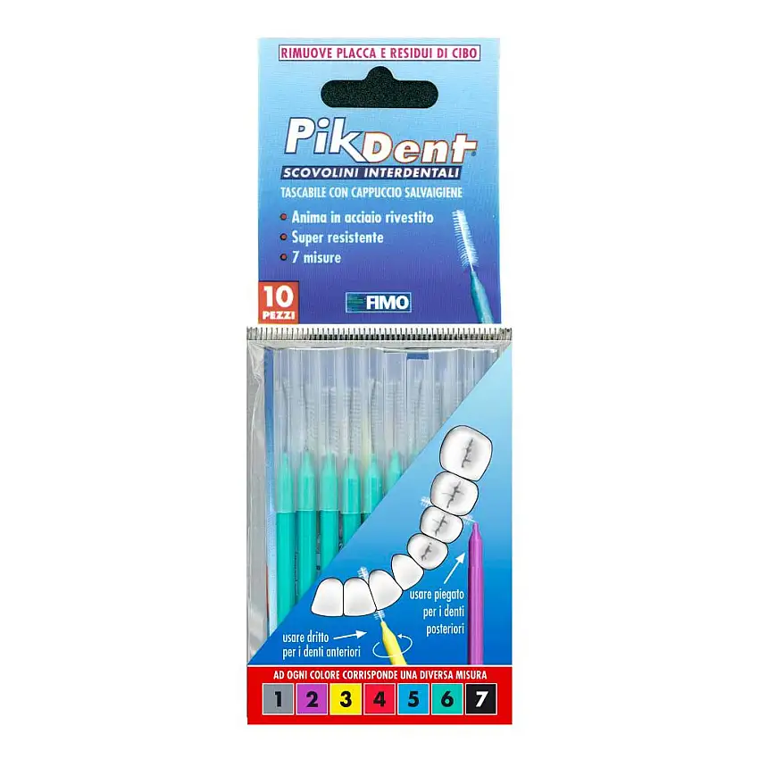 PIKDENT STUZZICOLINO 6 VERDE 10 PEZZI