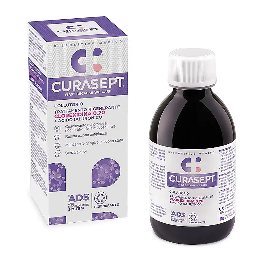 CURASEPT ADS COLLUTORIO 0,20 CON ADS TRATTAMENTO RIGENERANTE 200 ML