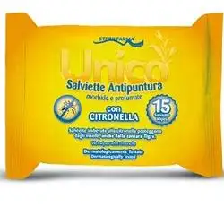 UNICO SALVIETTINE ANTI PUNTURA CITRONELLA 15 PEZZI