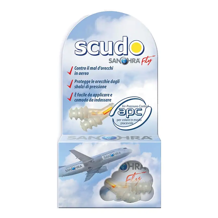 SCUDO SANOHRA FLY FILTRO AURICOLARE 2 PEZZI