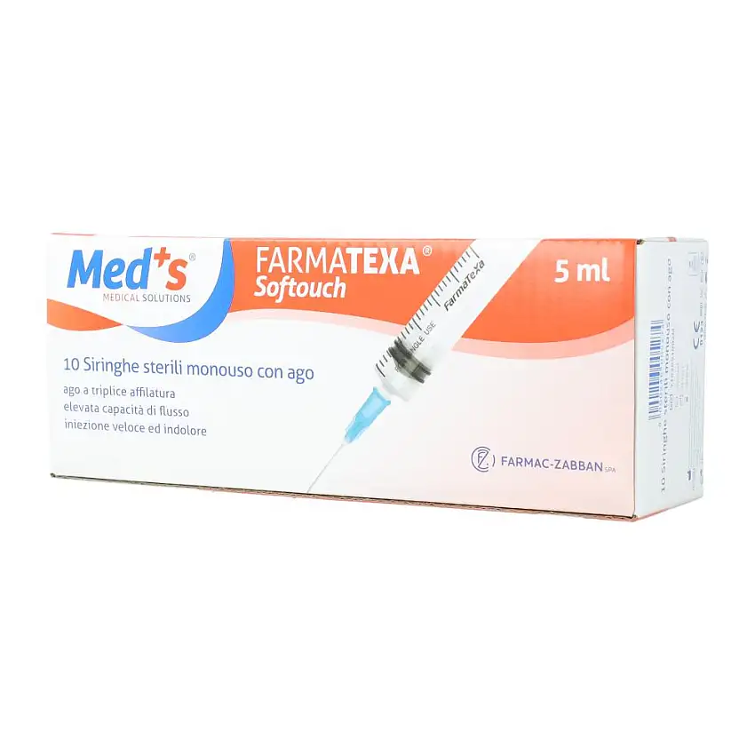 SIRINGA MEDS 5 ML 14 GAUGE 10 PEZZI