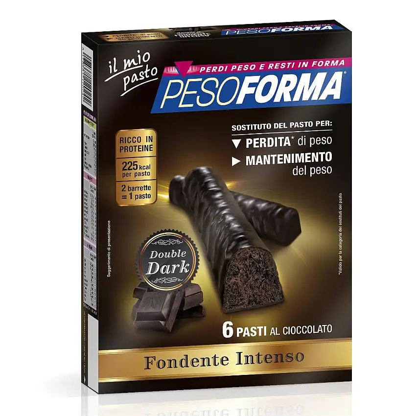 PESOFORMA BARRETTA DOUBLE DARK 6 PASTI 12 X 31 G