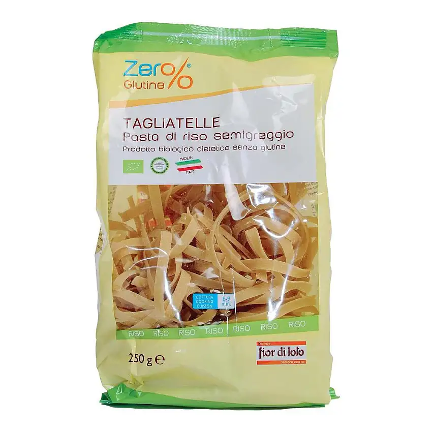 ZERO% GLUTINE TAGLIATELLE A NIDO DI RISO INTEGRALE SENZA GLUTINE BIO 250 G