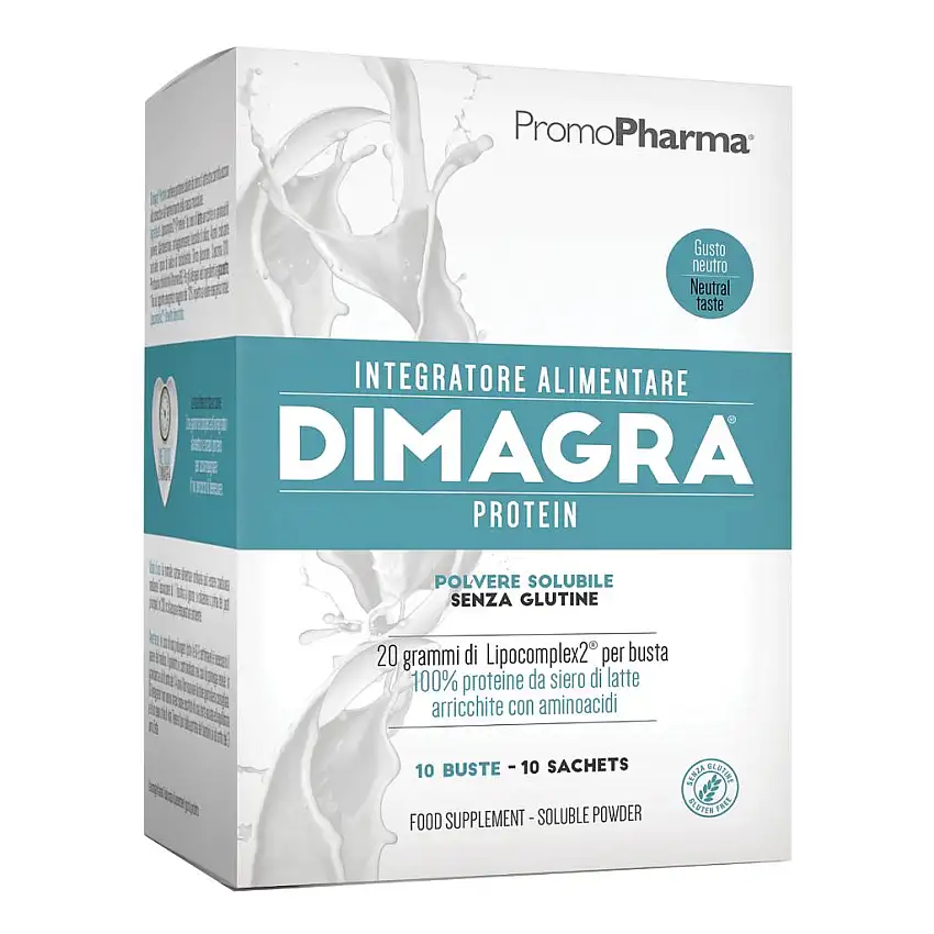 DIMAGRA PROTEIN POLVERE SOLUBILE GUSTO VANIGLIA 10 BUSTINE