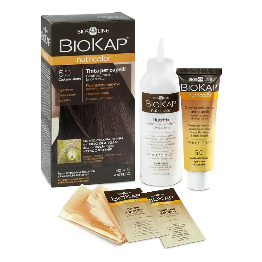 BIOKAP NUTRICOLOR 4,4 NEW CASTANO RAMATO TINTA TUBO + FLACONE