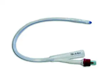 CATETERE FOLEY IN SILICONE SECURDRAIN VIA' PER ADULTI 2 VIE PALLONCINO 5-10 ML DIAMETRO CH22 LUNGHEZZA 41 CM CON LINEA RADIOPACA E SCANALATURE LONGITUDINALI 1 PEZZO