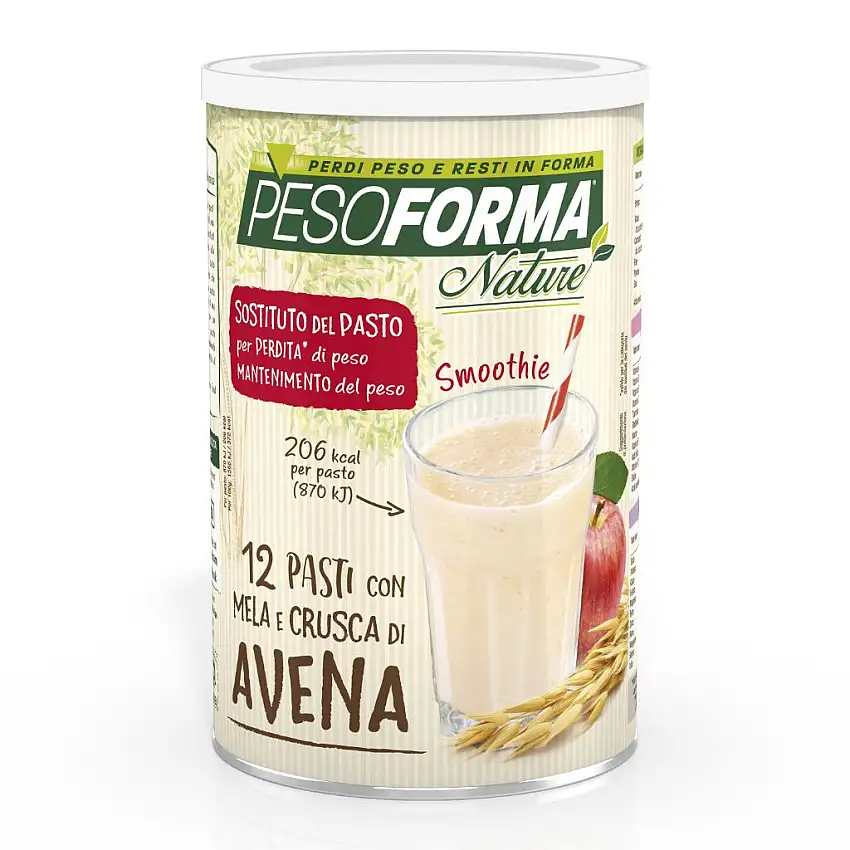 PESOFORMA NATURE SMOOTHIE MELA E CRUSCA AVENA 12 PASTI 420 G