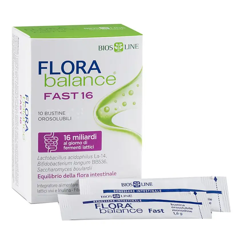 BIOSLINE FLORABALANCE FAST 10 BUSTINE OROSOLUBILI