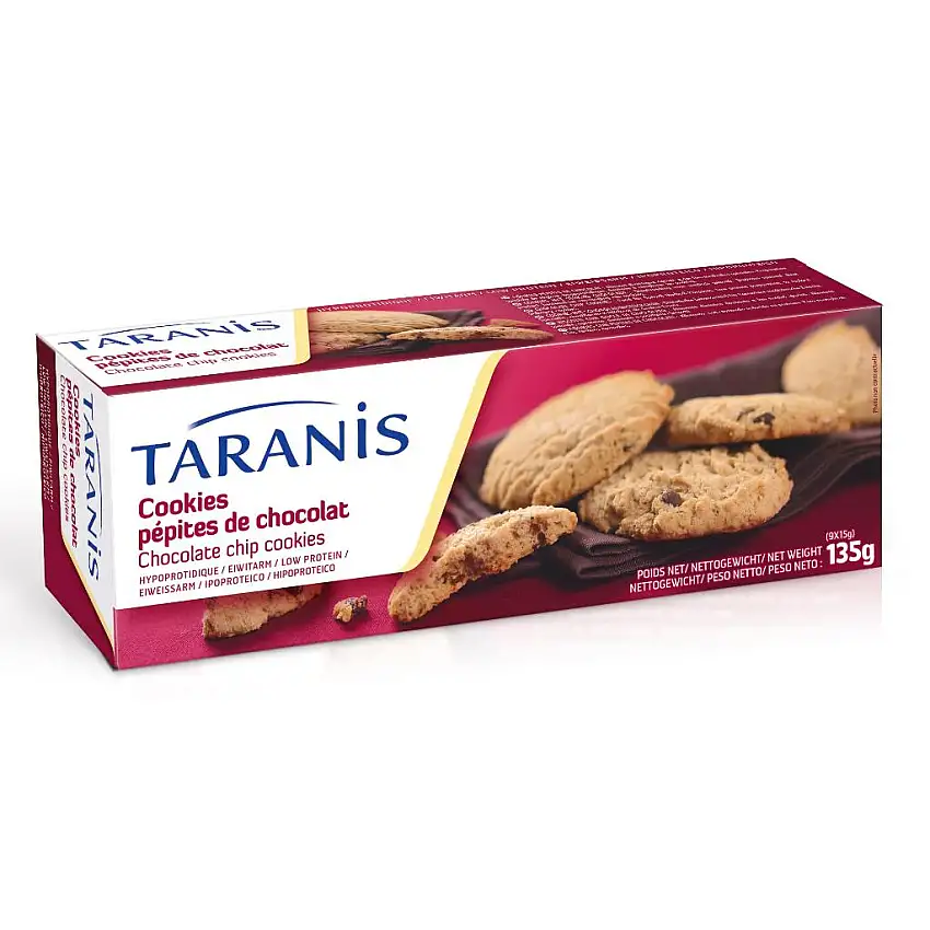 TARANIS COOKIES CON PEPITE AL CIOCCOLATO 3 MONOPORZIONI 45 G