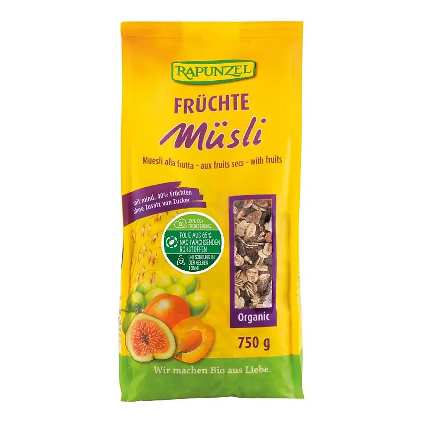 MUESLI ALLA FRUTTA SENZA ZUCCHERI AGGIUNTI 750 G