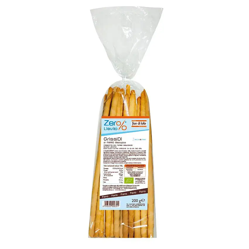 GRISSIDI ZERO% LIEVITO FARRO 200 G