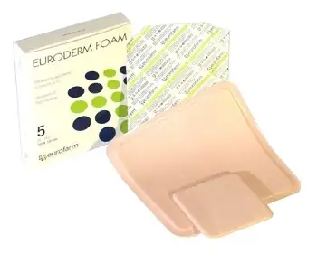 MEDICAZIONE NON ADESIVA STERLE IN SCHIUMA DI POLIURETANO IDROCELLULARE ALTAMENTE ASSORBENTE 10X10CM 10 PEZZI