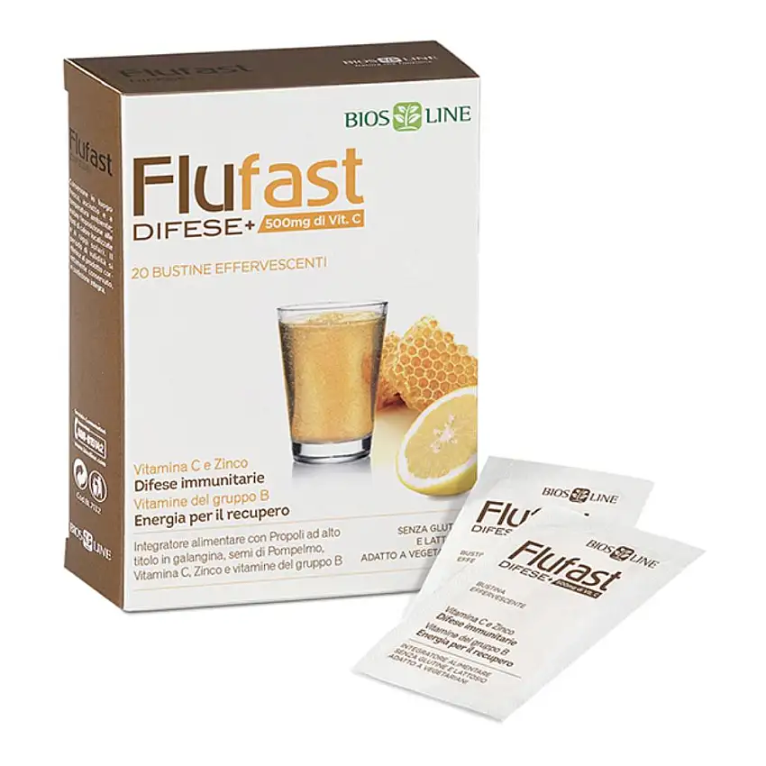 APIX PROPOLI FLUFAST DIFESE+ 20 BUSTINE EFFERVESCENTI BIOSLINE