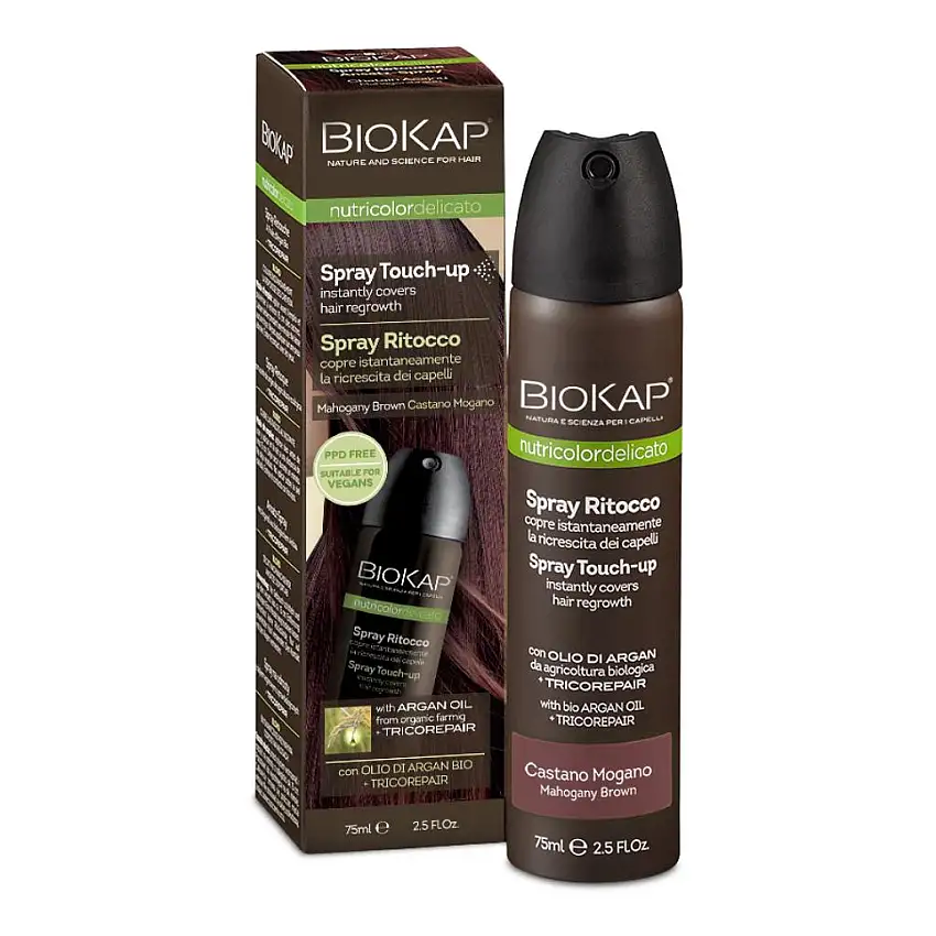 BIOS LINE BIOKAP NUTRICOLOR DELICATO SPRAY RITOCCO CASTANO MOGANO 75 ML