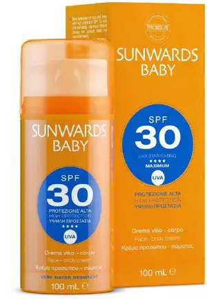 SUNWARDS BABY FACE E BODY CREAM SPF 30 100 ML