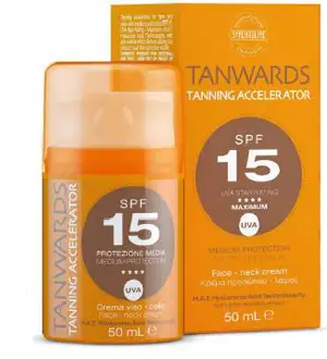 TANWARDS TANNING ACCELERATOR FACE CREAM SPF 15 50 ML