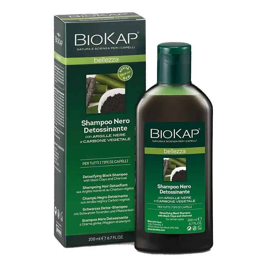 BIOKAP BELLEZZA SHAMPOO NERO DETOSSINANTE 200 ML BIOSLINE