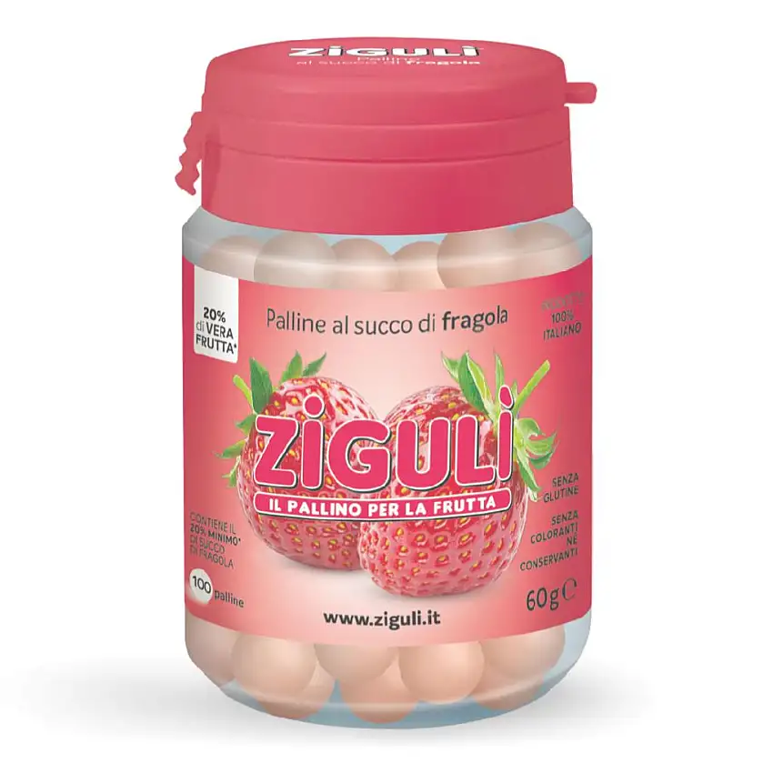 ZIGULI FRAGOLA 100 PALLINE 60 G