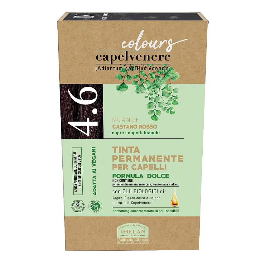 CAPELVENERE COLOURS TINTA CAPELLI 4,6N CASTANO ROSSO