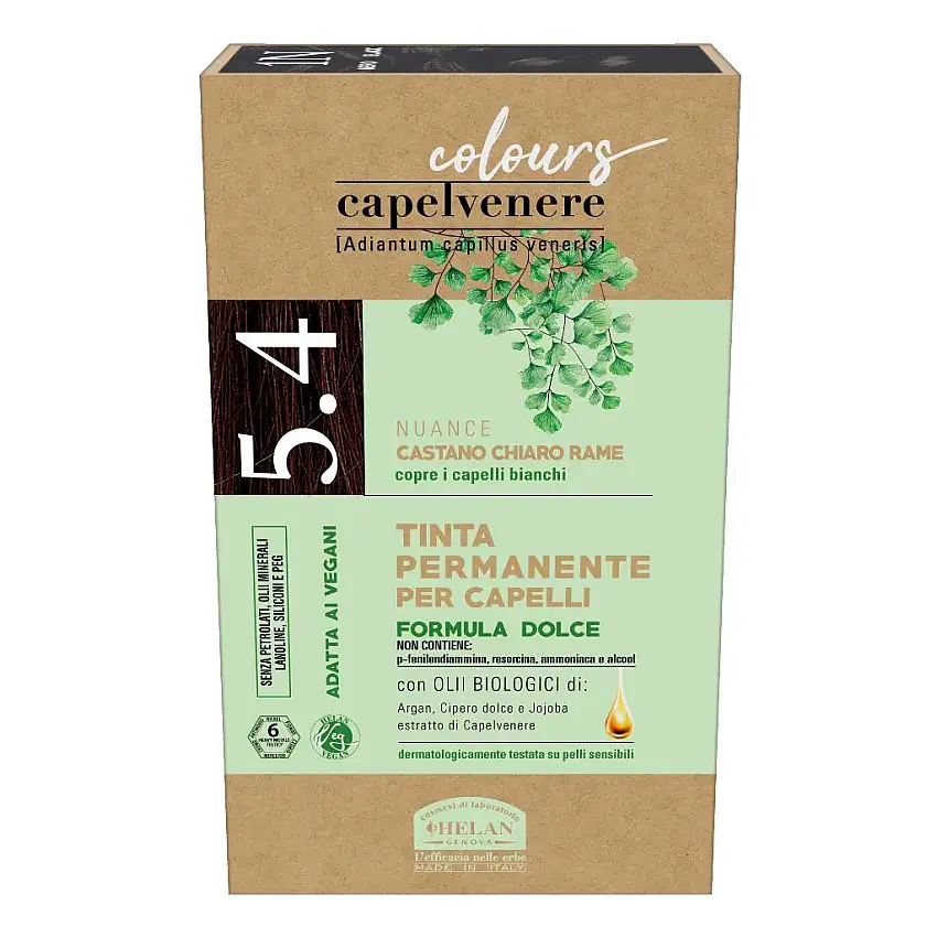 CAPELVENERE COLOURS TINTA CAPELLI 5,4N CASTANO CHIARO RAME