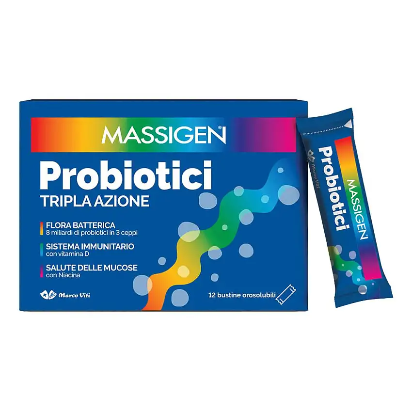 MASSIGEN PROBIOTICI 12 STICKPACK DA 1 G PREZZO PIENO