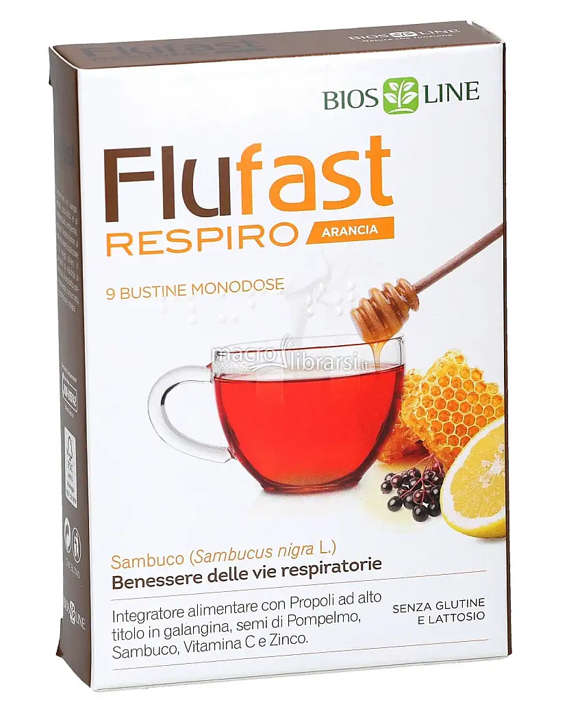 APIX PROPOLI FLUFAST RESPIRO ARANCIA 9 BUSTE BIOSLINE