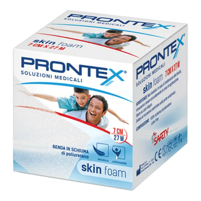 BENDA IN SCHIUMA PRONTEX SKIN FOAM M 27 X 7 CM BIANCO