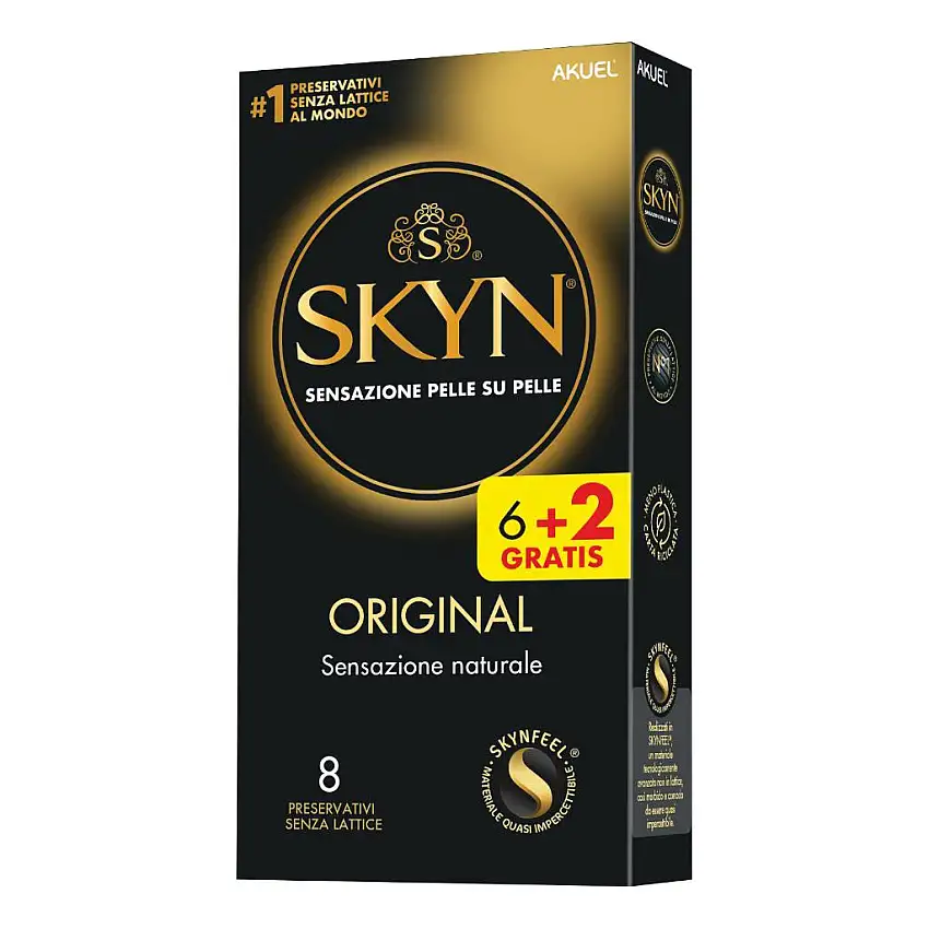AKUEL SKYN ORIGINAL SENSAZIONE NATURALE 6 PEZZI + 2 OMAGGIO