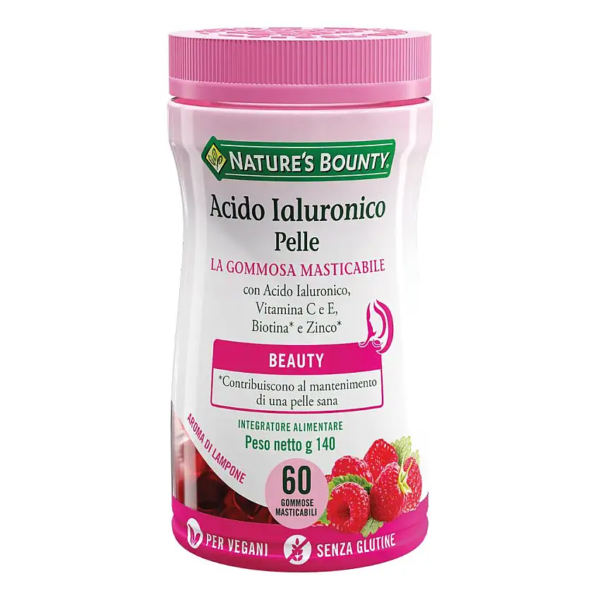 NATURE'S BOUNTY ACIDO IALURONICO PELLE 60 GOMMOSE MASTICABILI