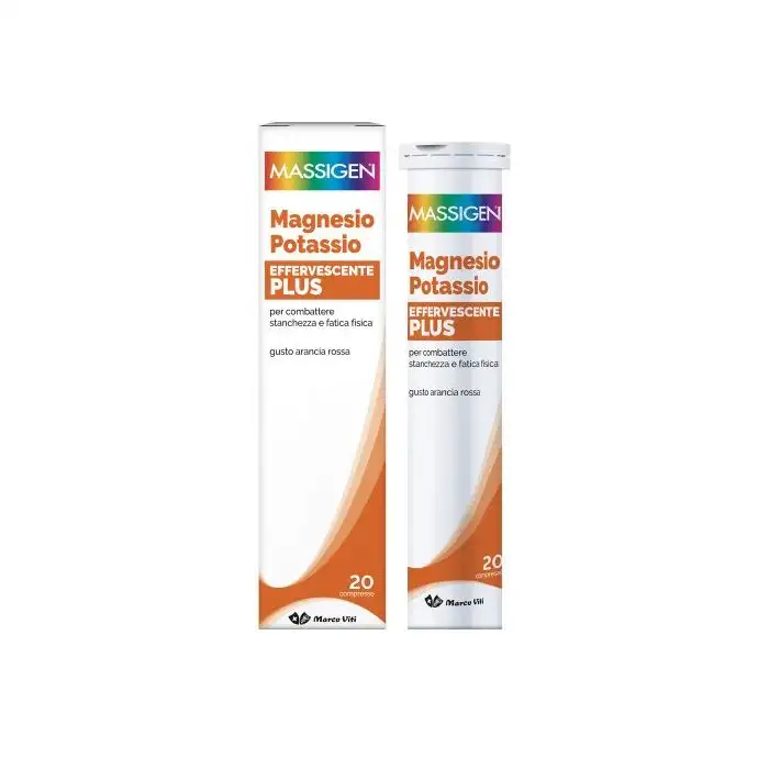 Massigen Magnesio e Potassio Effervescente Plus 20 Compresse
