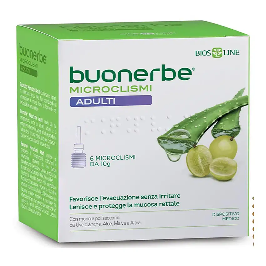 BUONERBE MICROCLISMI ADULTI 6 PEZZI X 10 G