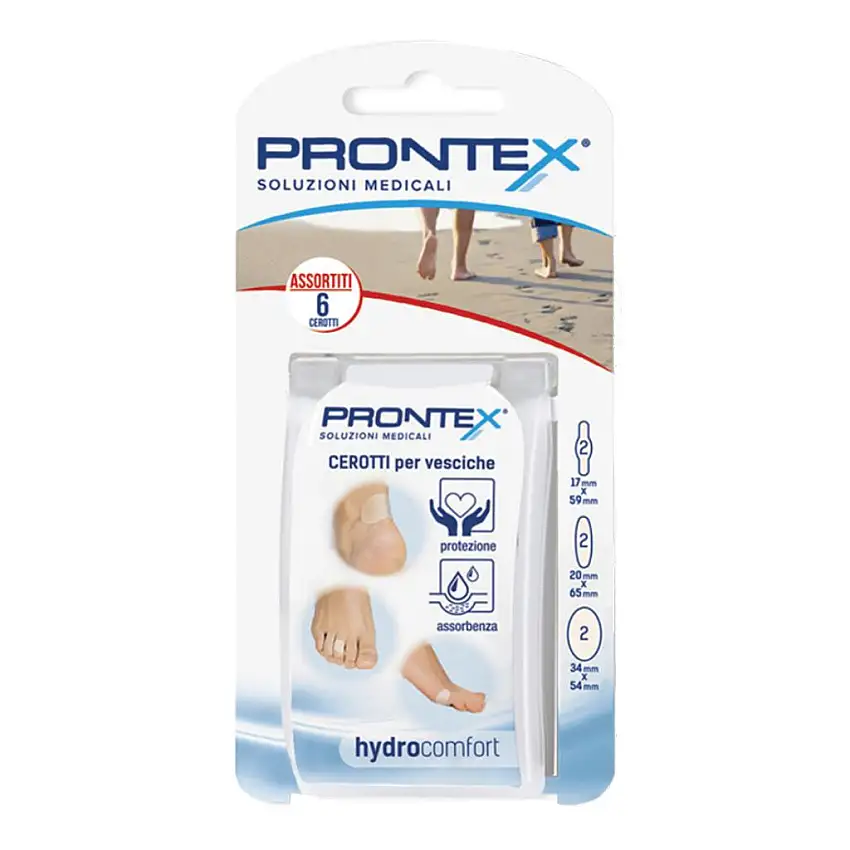MEDICAZIONE IN IDROCOLLOIDI HYDROCOMFORT ASSORTITI 6 PEZZI