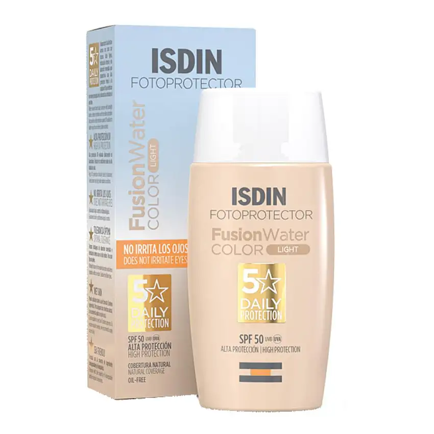 Isdin Fusion Water Color Light Fotoprotezione Colorata Ultraleggera 50ml SPF50