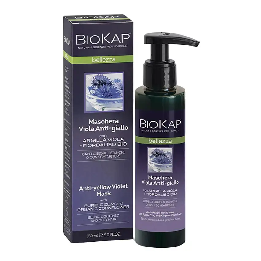 BIOKAP BELLEZZA MASCHERA VIOLA ANTIGIALLO 150 ML BIOSLINE