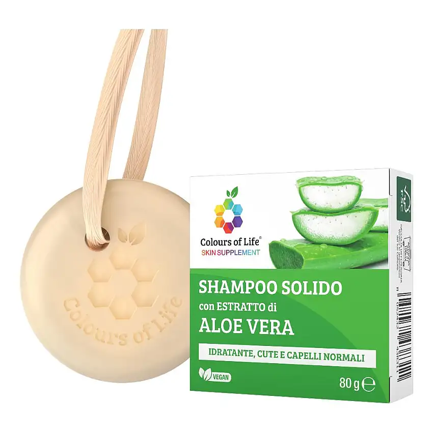 COLOURS OF LIFE ALOE SHAMPOO SOLIDO 80 G