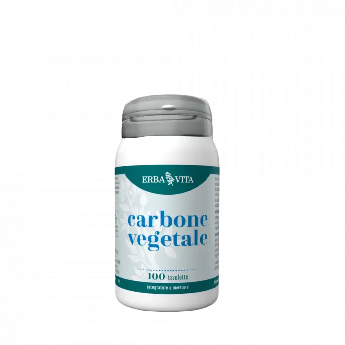 Erba Vita Carbone Vegetale Integratore Intestinale 100 Tavolette