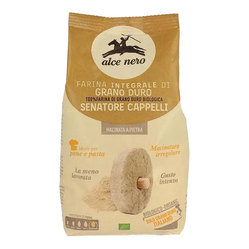 FARINA INTEGRALE SENATORE CAPPELLI BIO MACINATA A PIETRA 500 G