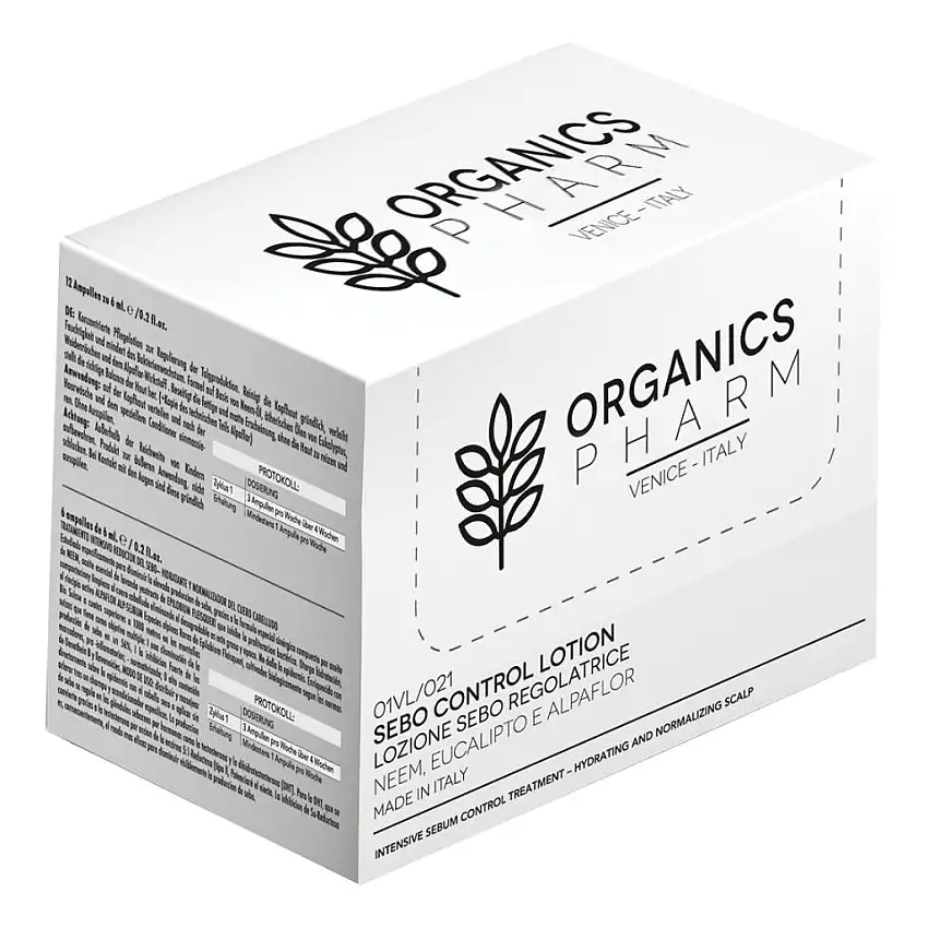 ORGANICS PHARM SEBO CONTROL LOTION NEEM-EUCALYPTUS-ALPAFLOR 12 FIALE DA 6 ML