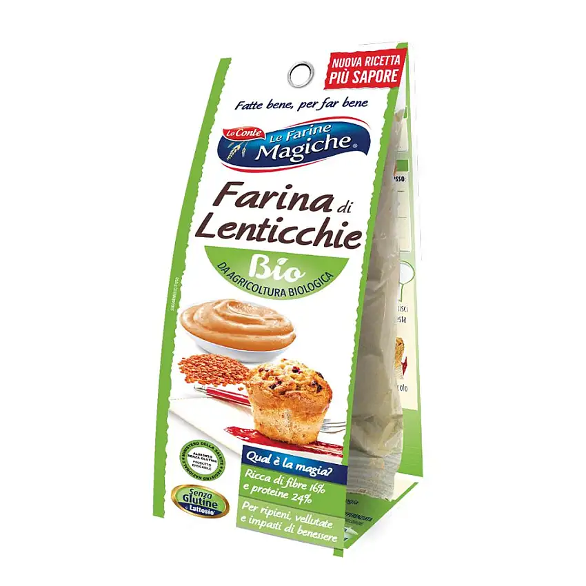 IPAFOOD FARINA DI LENTICCHIE ROSSE BIOLOGICA 100 G