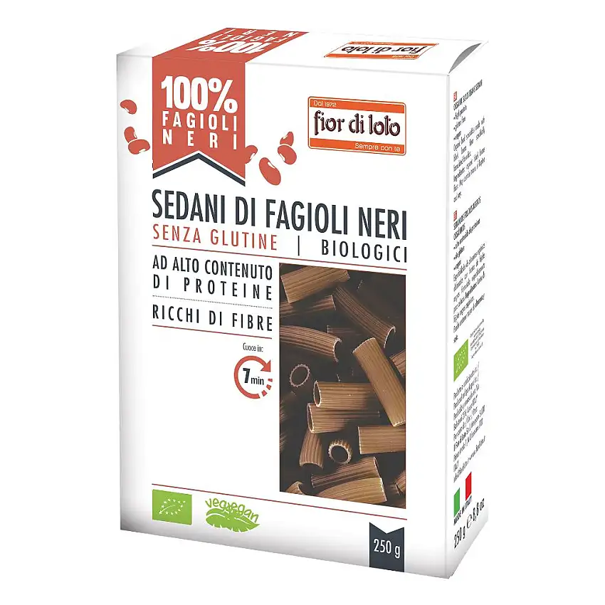 SEDANI FAGIOLI NERI SENZA GLUTINE 250 G