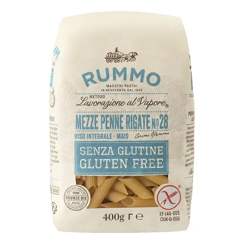 RUMMO MEZZE PENNE RIGATE N28 RISO INTEGRALE E MAIS 400 G
