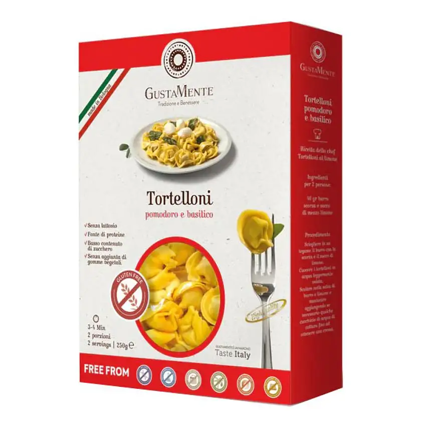 GUSTAMENTE SACCOTTINI POMODORI RICOTTA E BASILICO SENZA GLUTINE 250 G