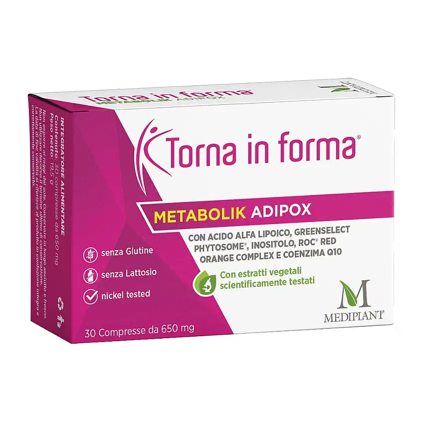 TORNA IN FORMA METABOLIK ADIPOX 30 CAPSULE