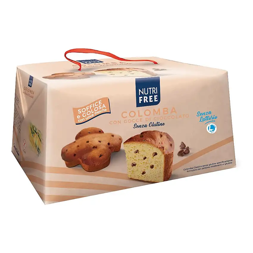 NUTRIFREE COLOMBA CON GOCCE DI CIOCCOLATO SENZA LATTOSIO 550 G