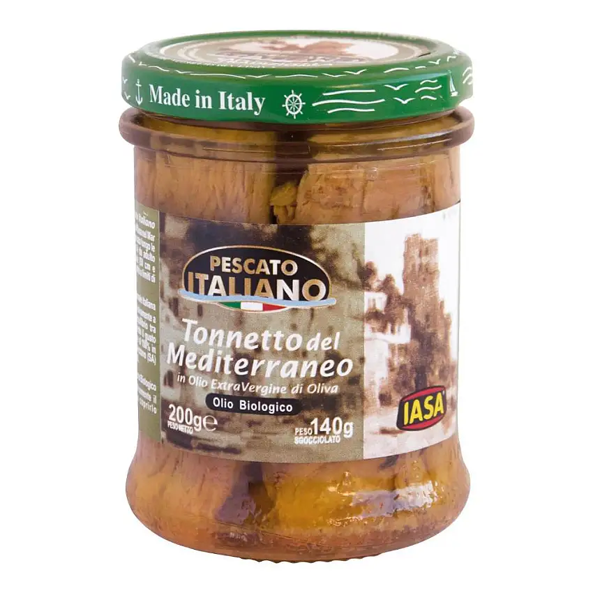 IASA IL GUSTOSO TONNETTO DEL MEDITERRANEO IN OLIO EXTRA VERGINE DI OLIVA 200 G