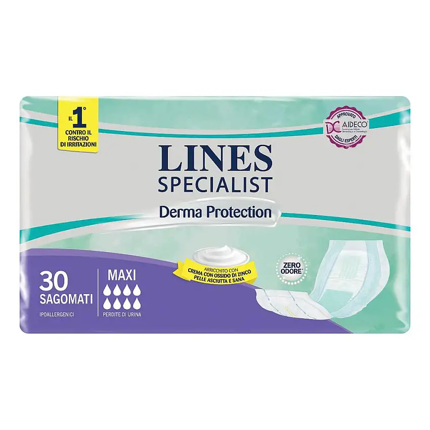 LINES SPECIALIST DERM PANNOLONE SAGOMATO MAXI 30 PEZZI