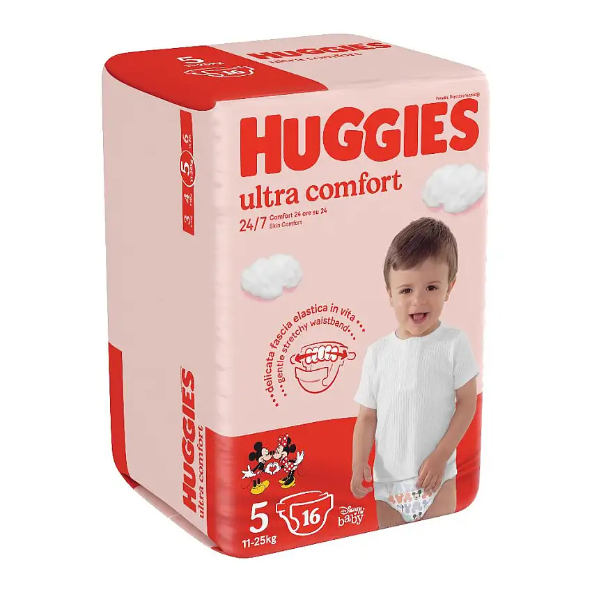 PANNOLINO HUGGIES ULTRA COMFORT BASE 5 16 PEZZI