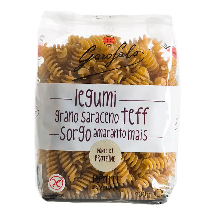 GAROFALO FUSILLI PASTA SENZA GLUTINE LEGUMI E CEREALI 400 G