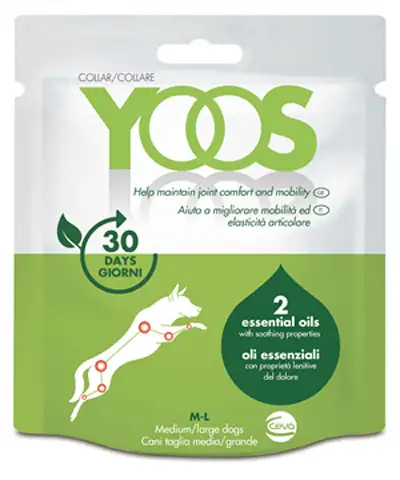 YOOS COLLARE CANE TAGLIA MEDIUM/LARGE A BASE DI OLI ESSENZALI