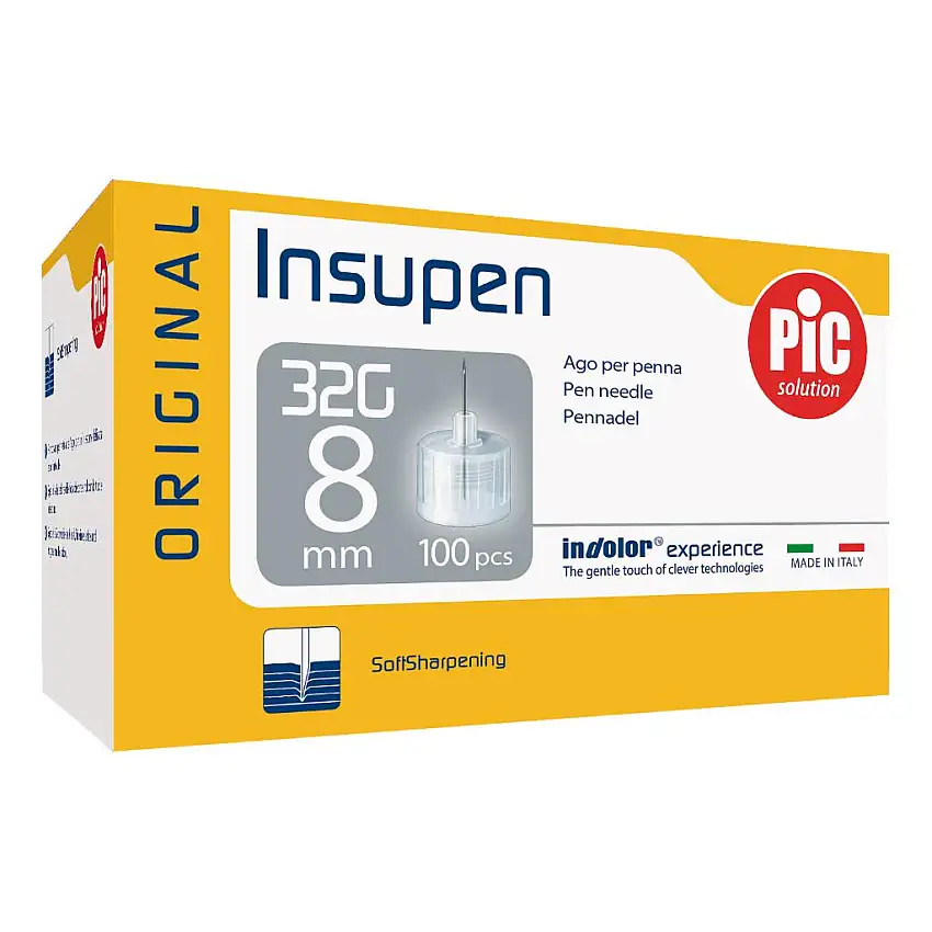 AGO PER PENNA PIC INSUPEN ORIGINAL GAUGE 32X8 MM 100 PEZZI